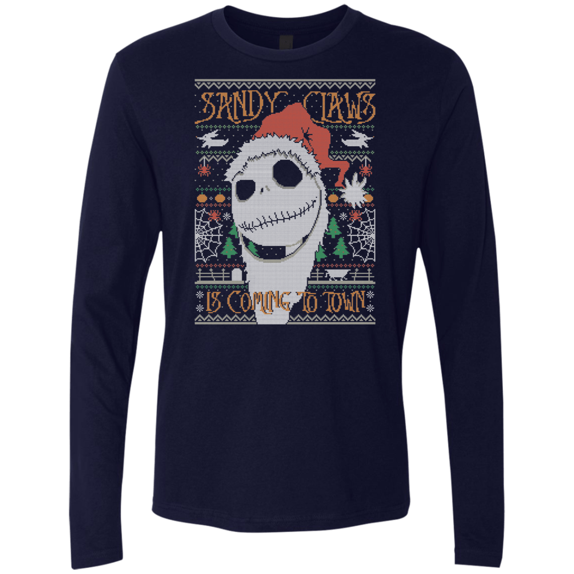 T-Shirts Midnight Navy / Small SANDY CLAWS Men's Premium Long Sleeve