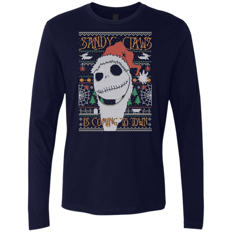 T-Shirts Midnight Navy / Small SANDY CLAWS Men's Premium Long Sleeve