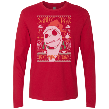 T-Shirts Red / Small SANDY CLAWS Men's Premium Long Sleeve
