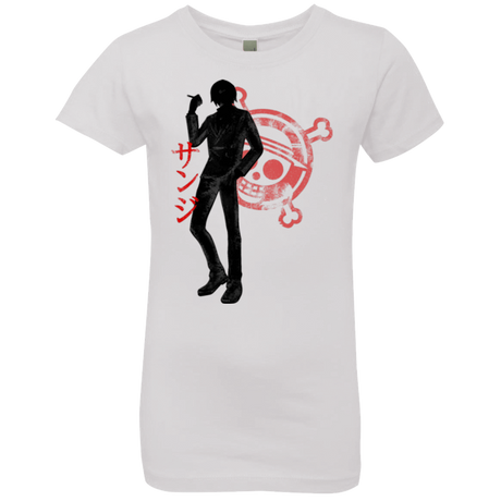 T-Shirts White / YXS Sanji Girls Premium T-Shirt