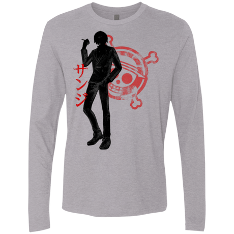 T-Shirts Heather Grey / Small Sanji Men's Premium Long Sleeve