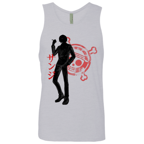 T-Shirts Heather Grey / Small Sanji Men's Premium Tank Top