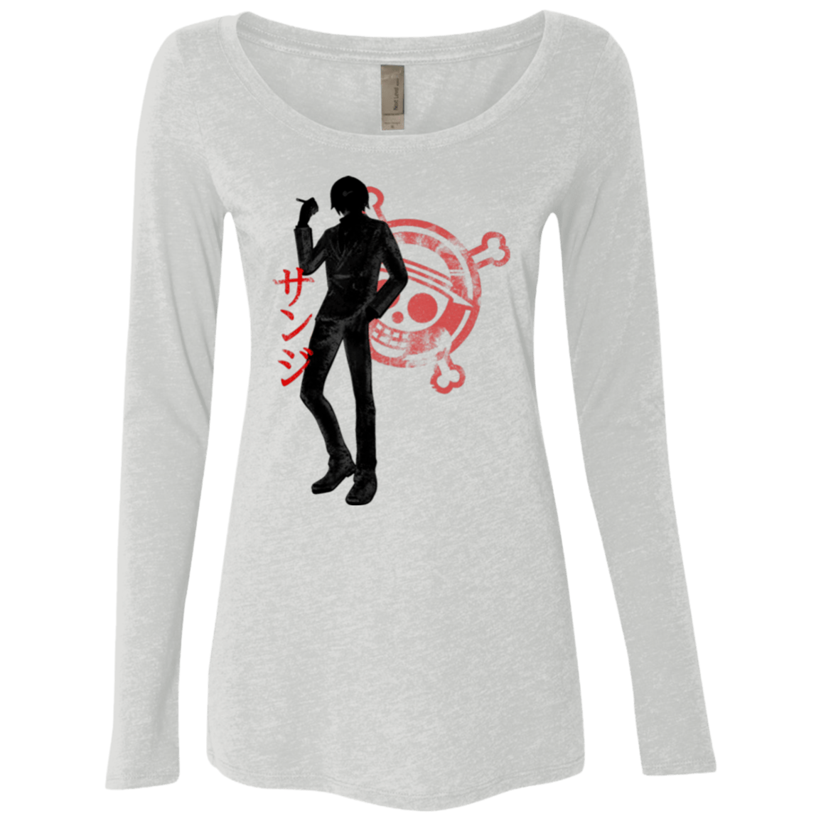 T-Shirts Heather White / Small Sanji Women's Triblend Long Sleeve Shirt