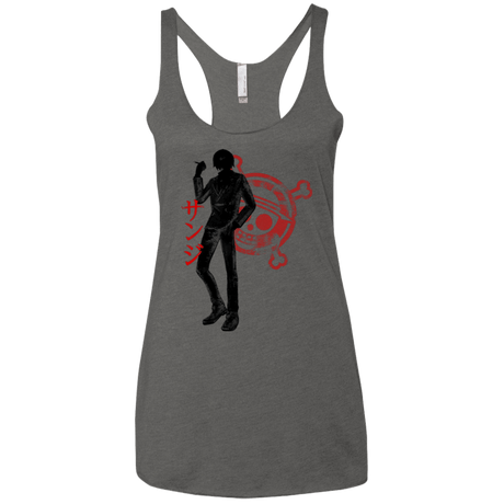 T-Shirts Premium Heather / X-Small Sanji Women's Triblend Racerback Tank