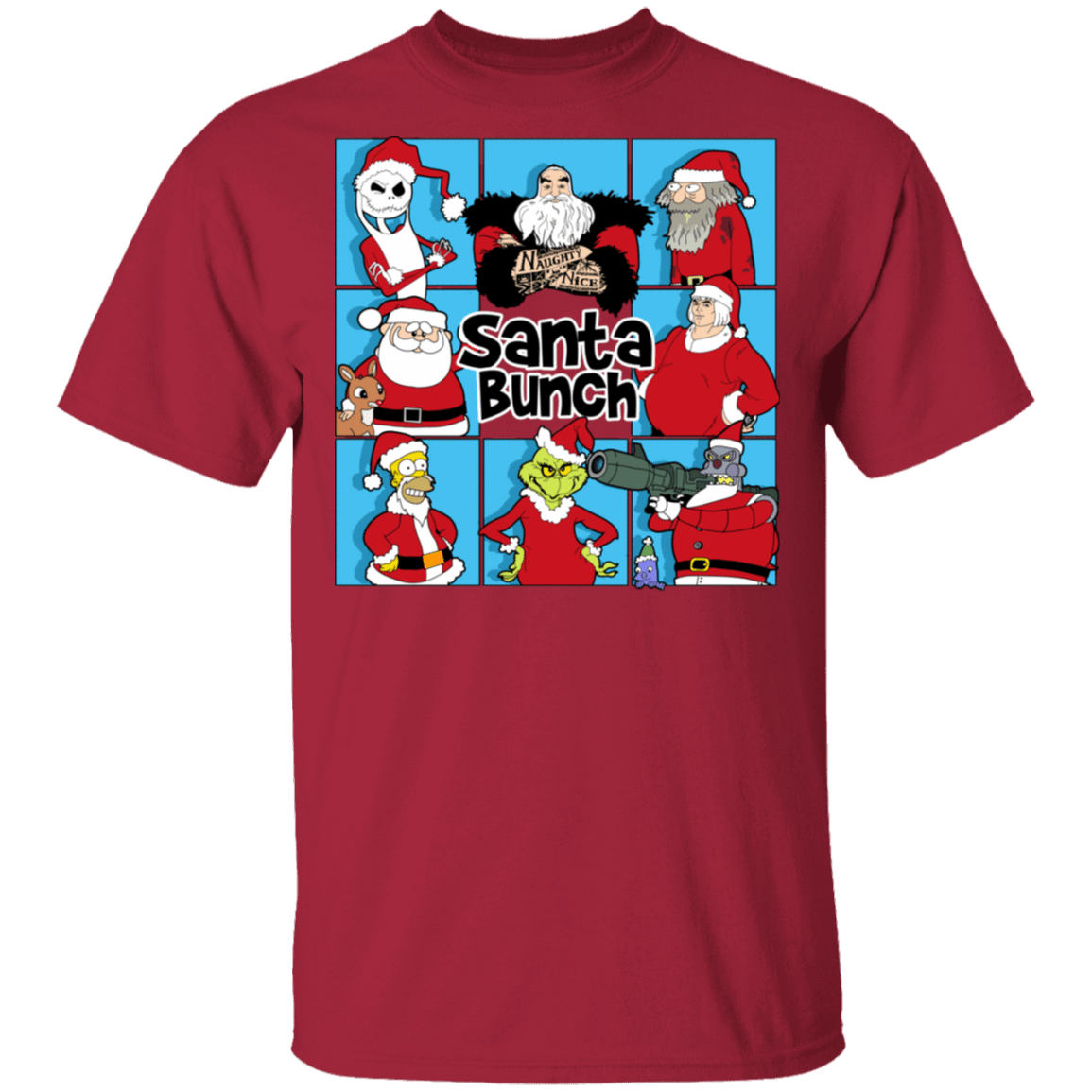 T-Shirts Cardinal / S Santa Bunch T-Shirt