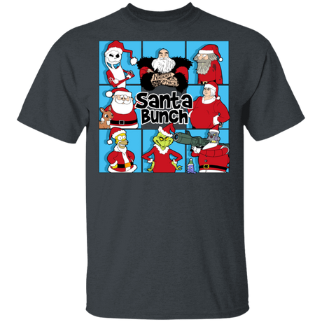 T-Shirts Dark Heather / S Santa Bunch T-Shirt