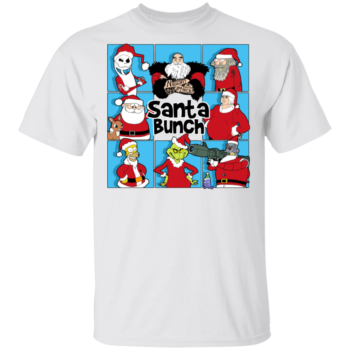 T-Shirts White / S Santa Bunch T-Shirt