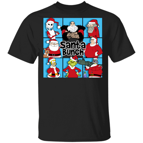 T-Shirts Black / YXS Santa Bunch Youth T-Shirt