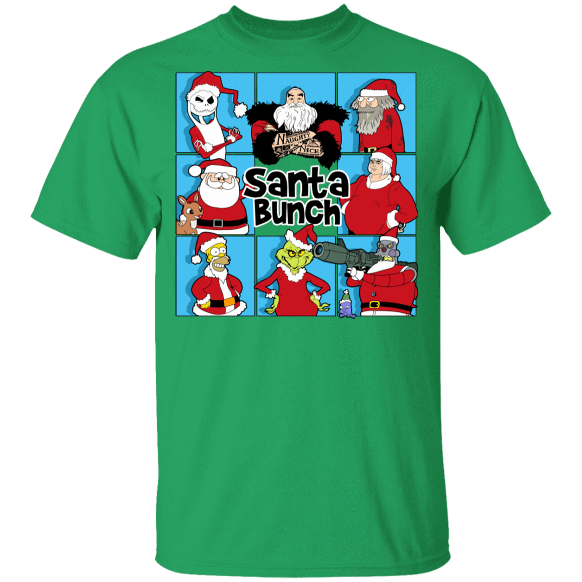 T-Shirts Irish Green / YXS Santa Bunch Youth T-Shirt