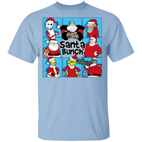 T-Shirts Light Blue / YXS Santa Bunch Youth T-Shirt