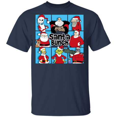 T-Shirts Navy / YXS Santa Bunch Youth T-Shirt