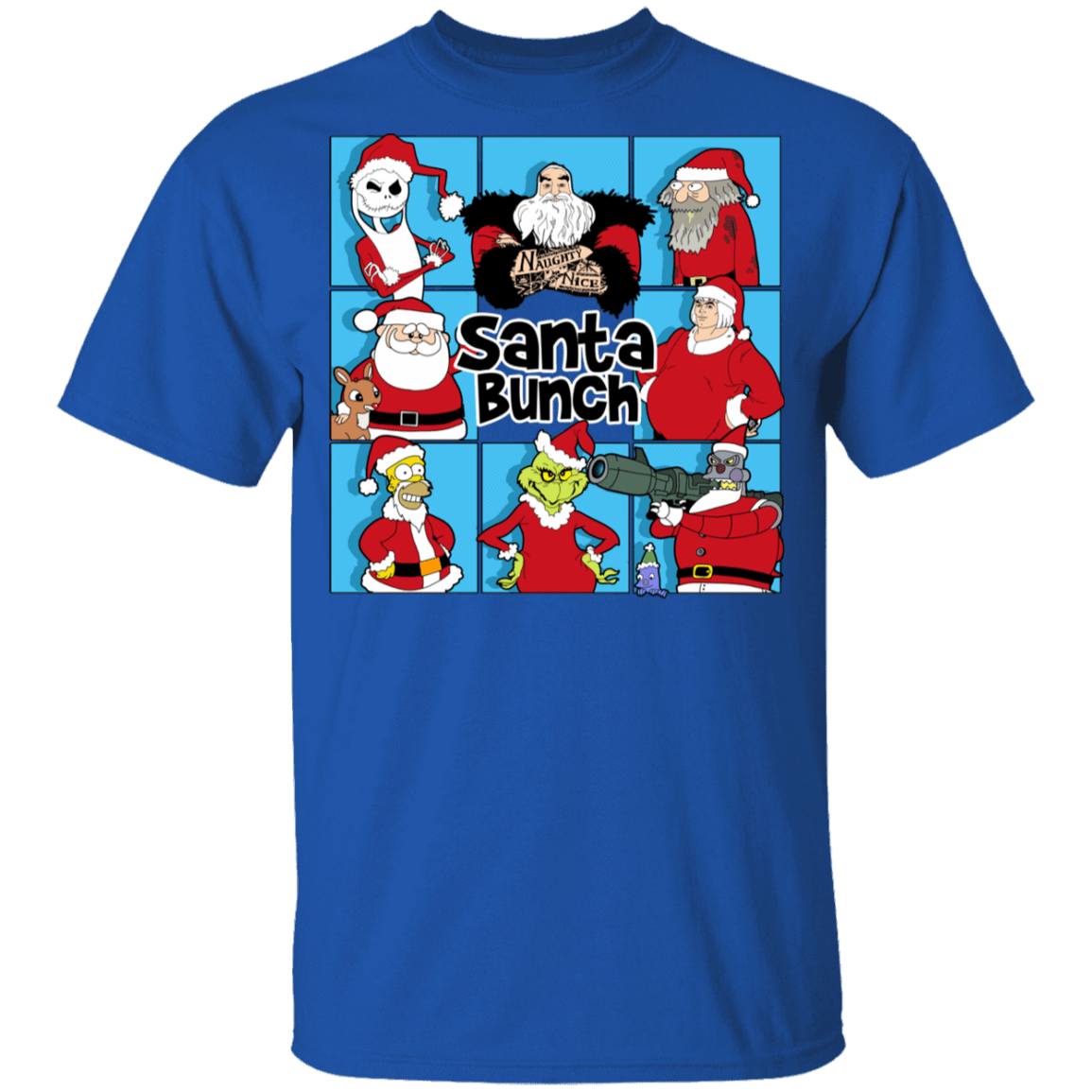 T-Shirts Royal / YXS Santa Bunch Youth T-Shirt