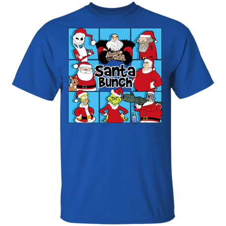 T-Shirts Royal / YXS Santa Bunch Youth T-Shirt