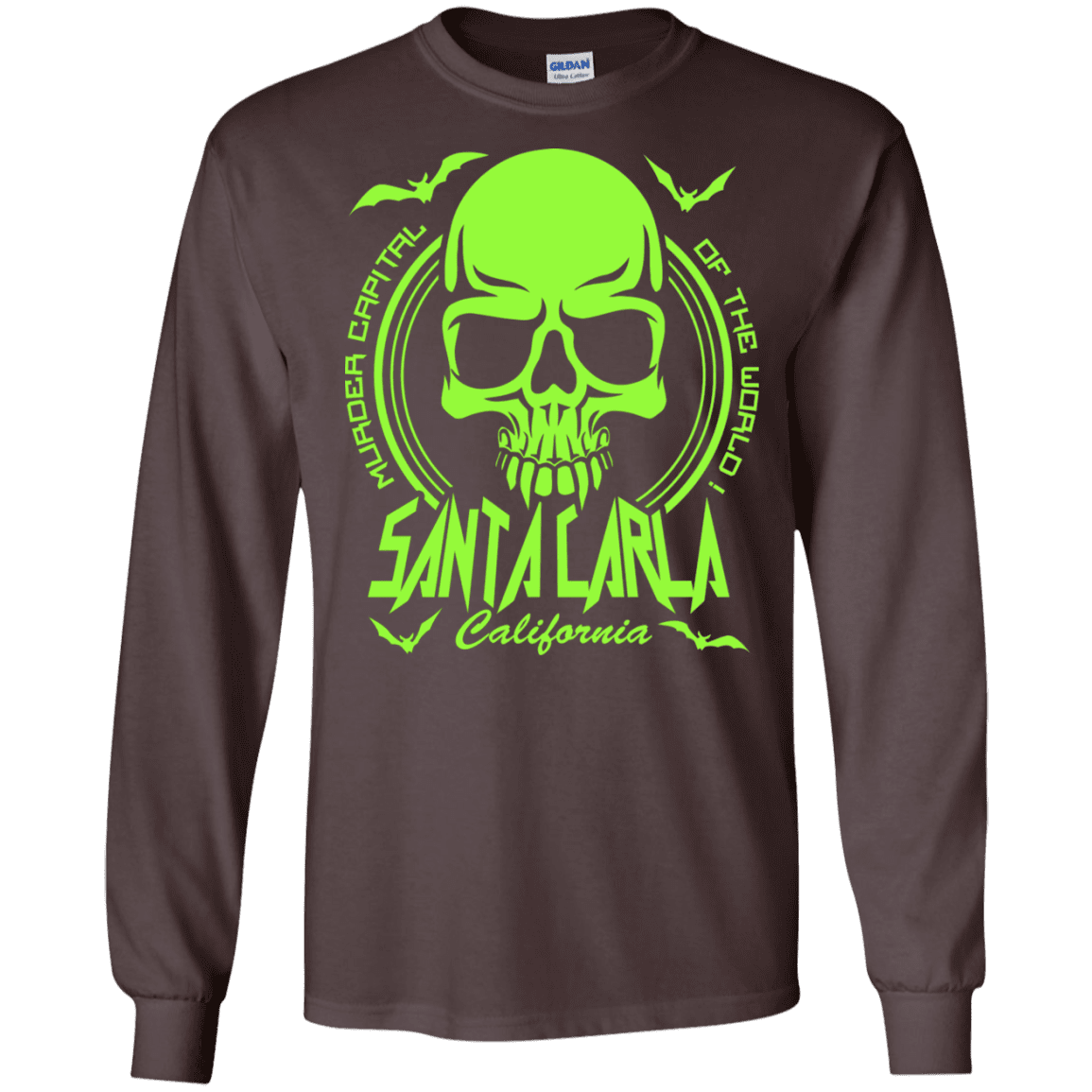 T-Shirts Dark Chocolate / S Santa Carla Men's Long Sleeve T-Shirt