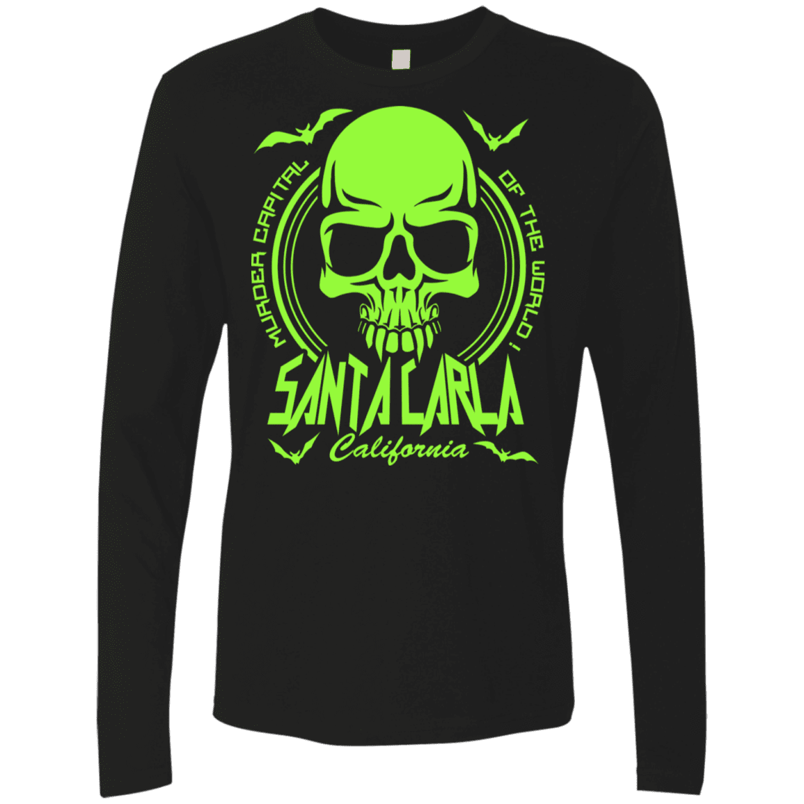 T-Shirts Black / S Santa Carla Men's Premium Long Sleeve