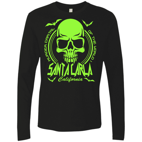 T-Shirts Black / S Santa Carla Men's Premium Long Sleeve