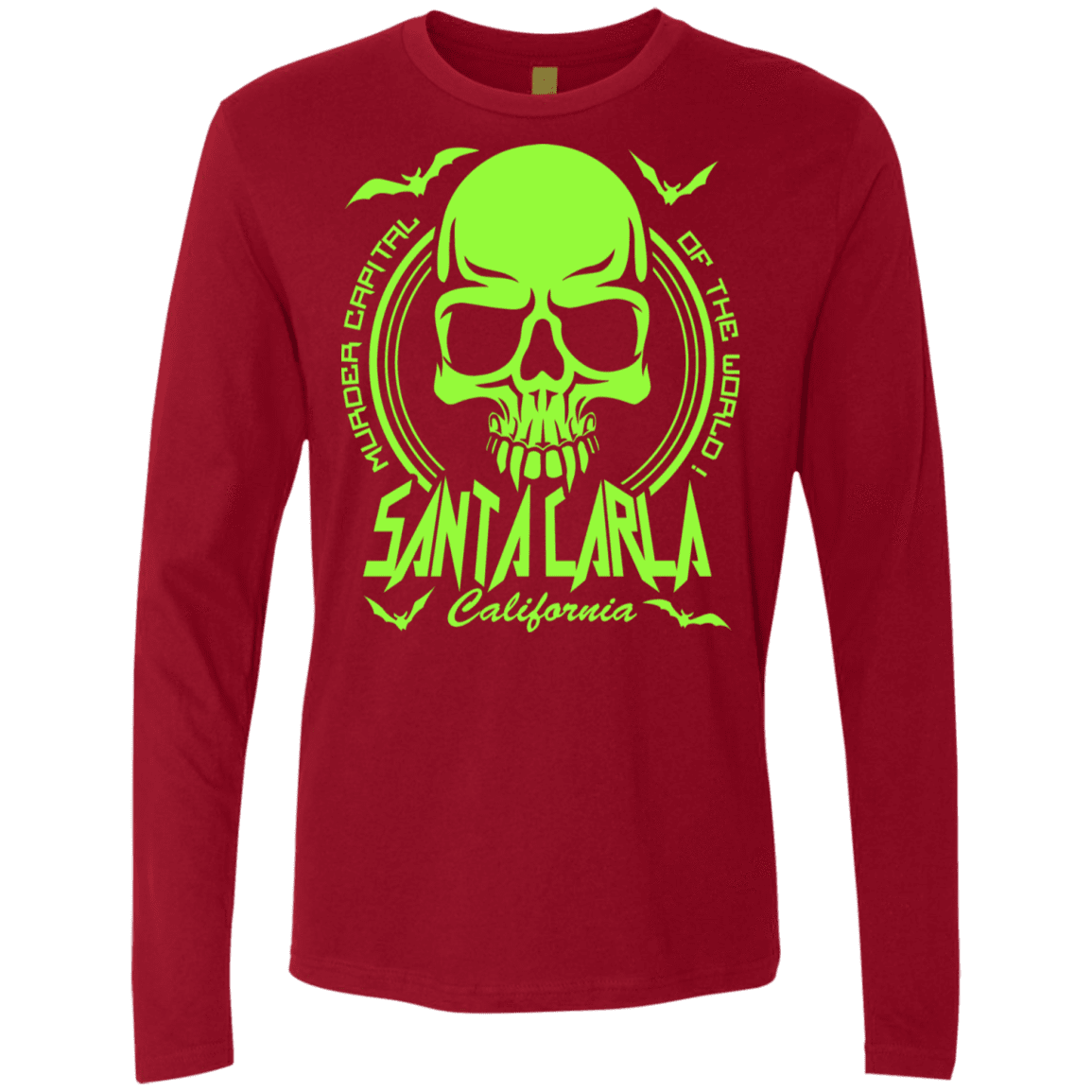 T-Shirts Cardinal / S Santa Carla Men's Premium Long Sleeve