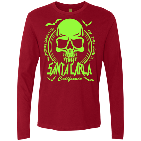 T-Shirts Cardinal / S Santa Carla Men's Premium Long Sleeve