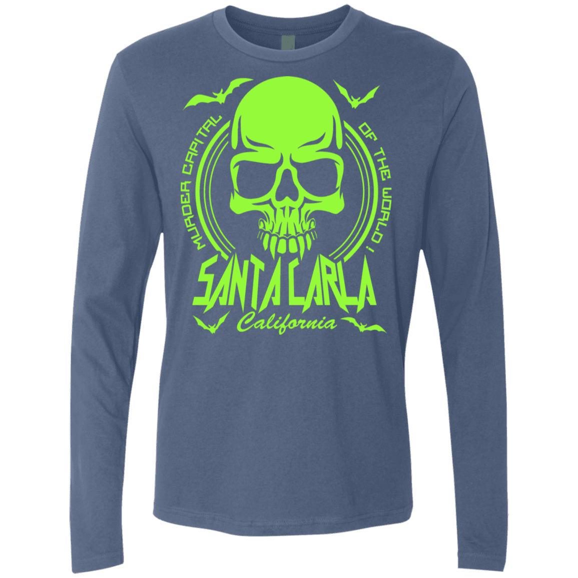T-Shirts Indigo / S Santa Carla Men's Premium Long Sleeve