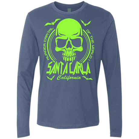 T-Shirts Indigo / S Santa Carla Men's Premium Long Sleeve