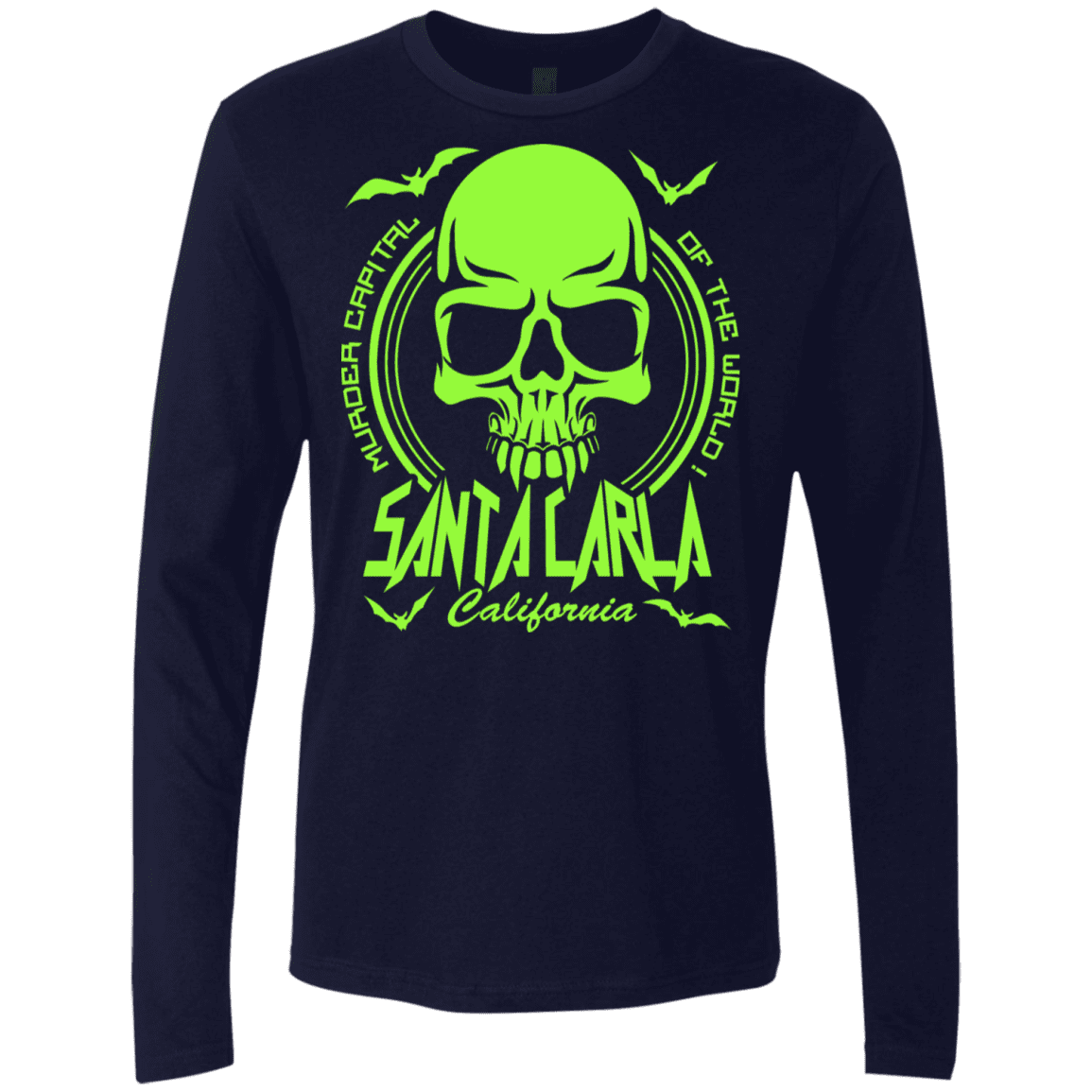 T-Shirts Midnight Navy / S Santa Carla Men's Premium Long Sleeve