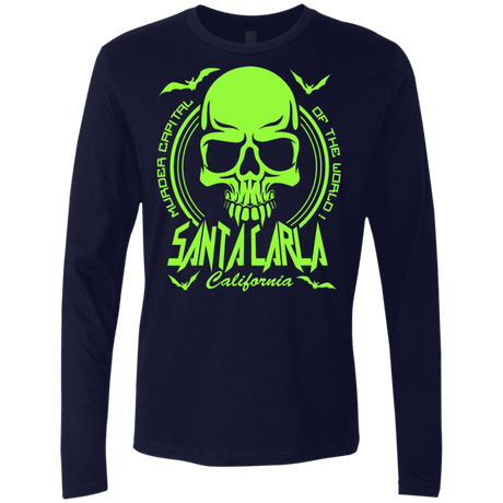 T-Shirts Midnight Navy / S Santa Carla Men's Premium Long Sleeve