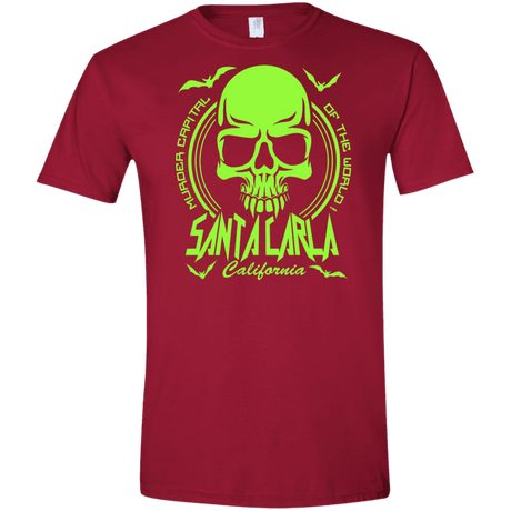 T-Shirts Cardinal Red / S Santa Carla Men's Semi-Fitted Softstyle