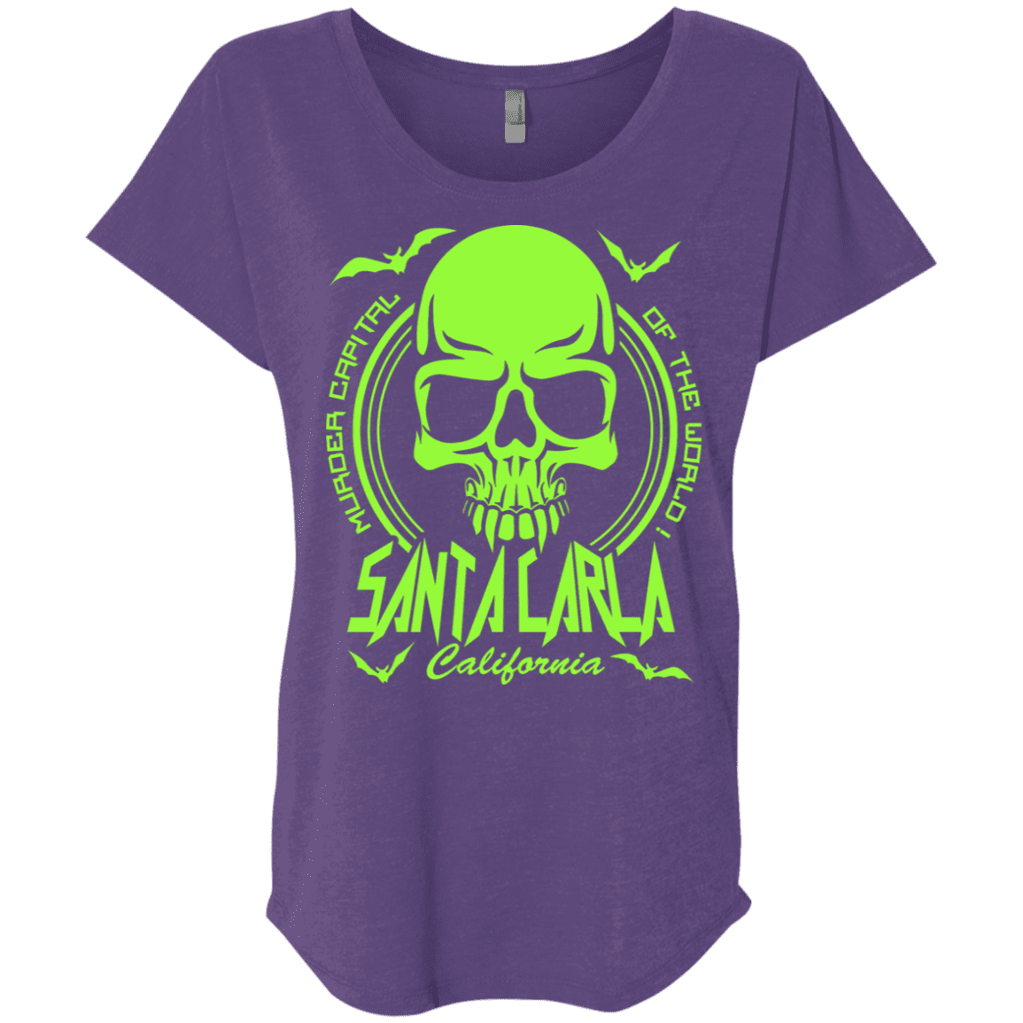 T-Shirts Purple Rush / X-Small Santa Carla Triblend Dolman Sleeve