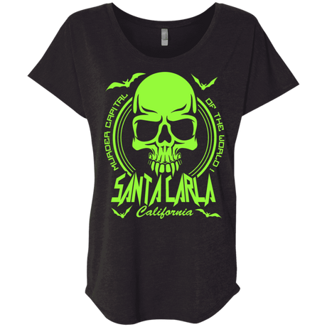 T-Shirts Vintage Black / X-Small Santa Carla Triblend Dolman Sleeve