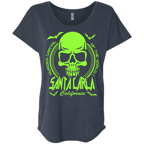 T-Shirts Vintage Navy / X-Small Santa Carla Triblend Dolman Sleeve