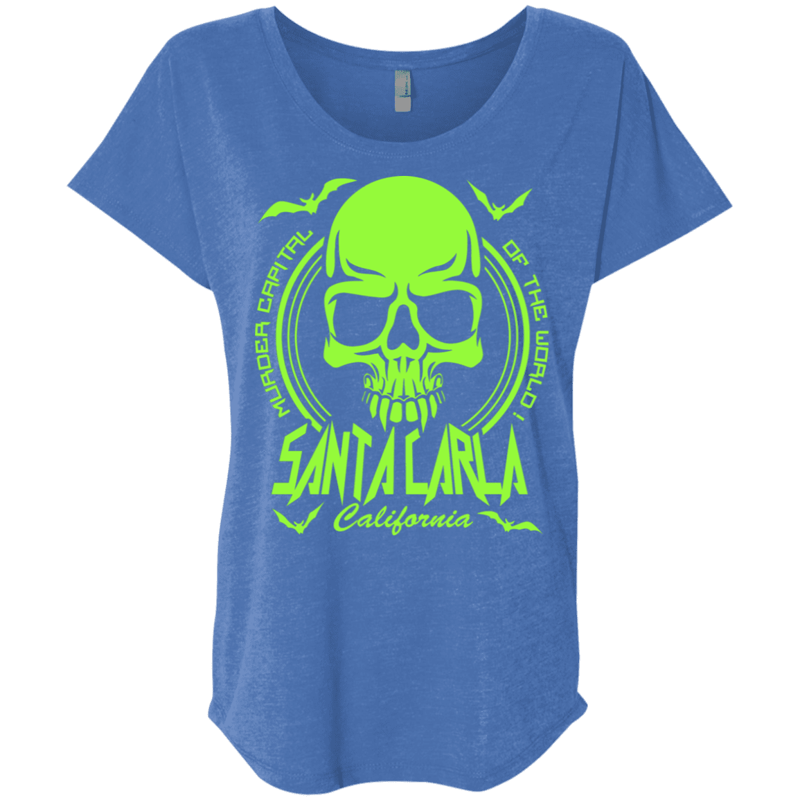 T-Shirts Vintage Royal / X-Small Santa Carla Triblend Dolman Sleeve