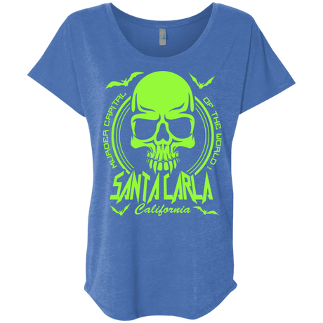 T-Shirts Vintage Royal / X-Small Santa Carla Triblend Dolman Sleeve