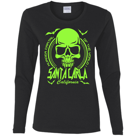 T-Shirts Black / S Santa Carla Women's Long Sleeve T-Shirt