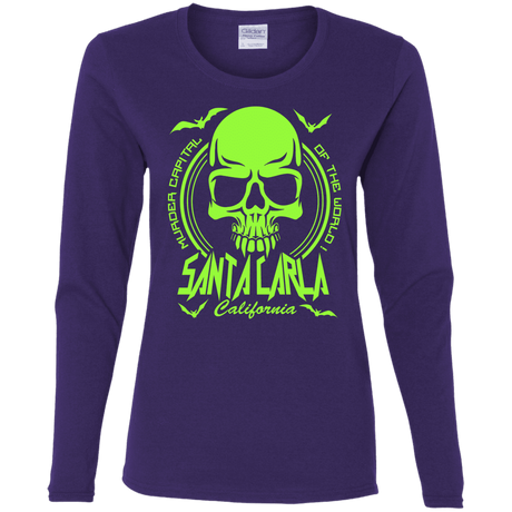 T-Shirts Purple / S Santa Carla Women's Long Sleeve T-Shirt