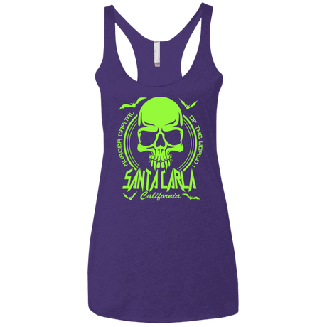 T-Shirts Purple Rush / X-Small Santa Carla Women's Triblend Racerback Tank