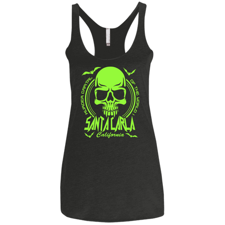 T-Shirts Vintage Black / X-Small Santa Carla Women's Triblend Racerback Tank