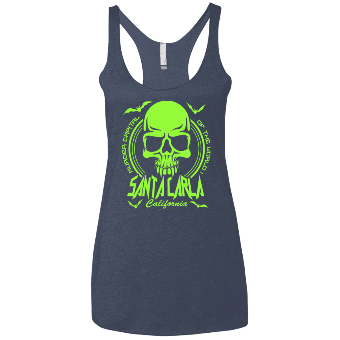 T-Shirts Vintage Navy / X-Small Santa Carla Women's Triblend Racerback Tank