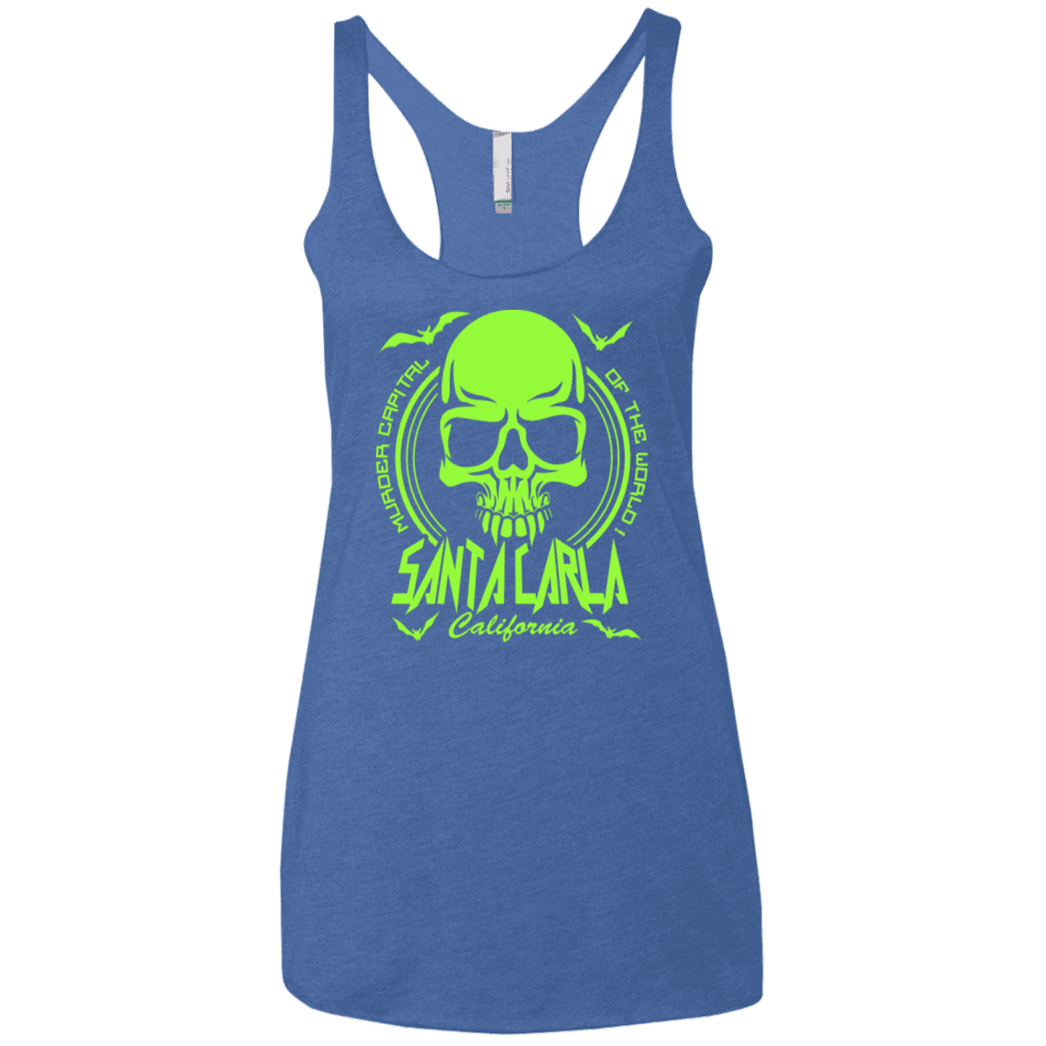 T-Shirts Vintage Royal / X-Small Santa Carla Women's Triblend Racerback Tank