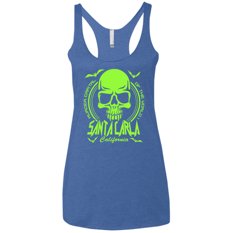 T-Shirts Vintage Royal / X-Small Santa Carla Women's Triblend Racerback Tank