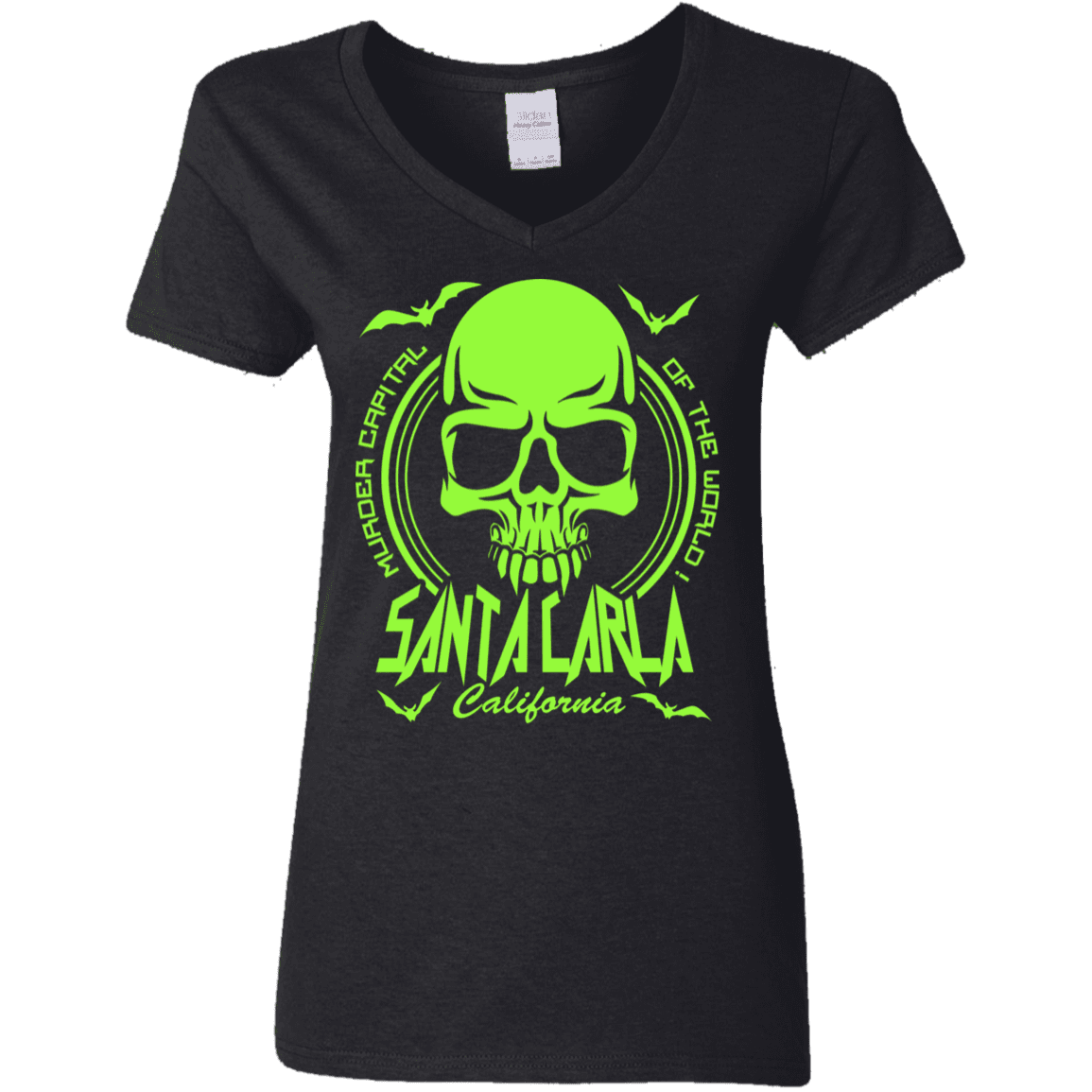 T-Shirts Black / S Santa Carla Women's V-Neck T-Shirt