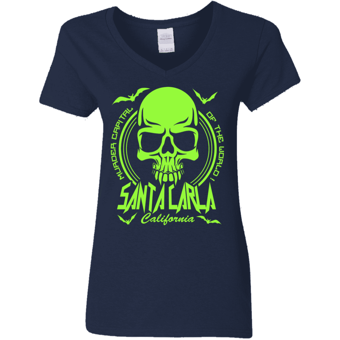 T-Shirts Navy / S Santa Carla Women's V-Neck T-Shirt