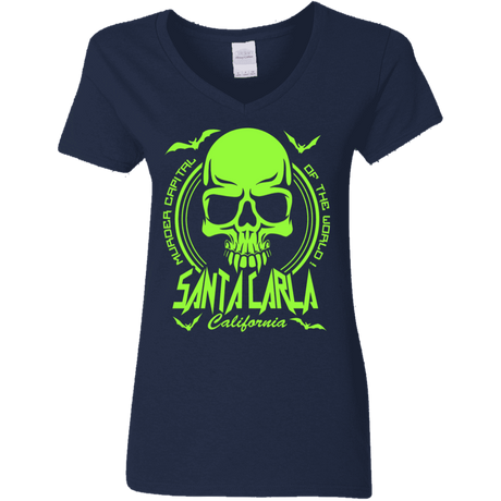 T-Shirts Navy / S Santa Carla Women's V-Neck T-Shirt