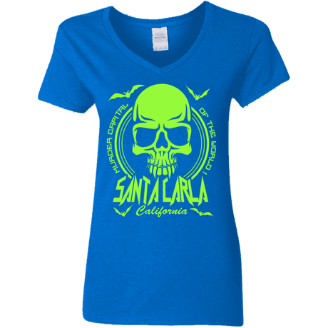 T-Shirts Royal / S Santa Carla Women's V-Neck T-Shirt