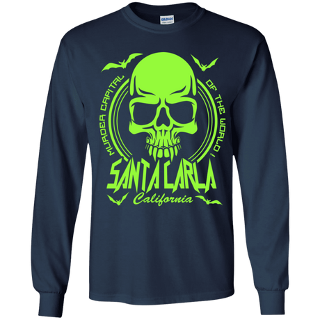 T-Shirts Navy / YS Santa Carla Youth Long Sleeve T-Shirt