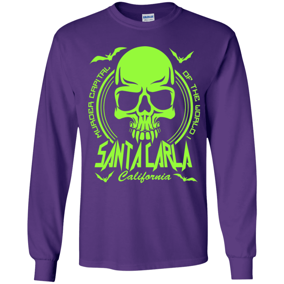 T-Shirts Purple / YS Santa Carla Youth Long Sleeve T-Shirt