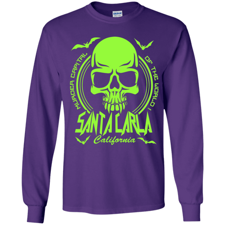 T-Shirts Purple / YS Santa Carla Youth Long Sleeve T-Shirt