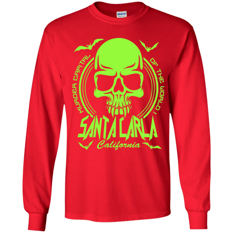T-Shirts Red / YS Santa Carla Youth Long Sleeve T-Shirt