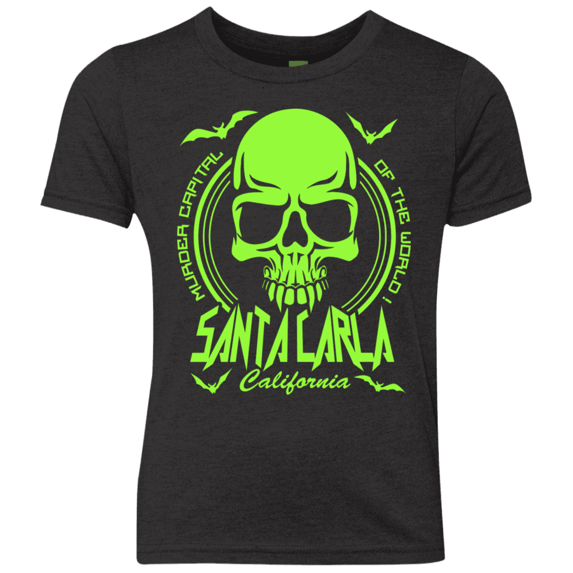 T-Shirts Vintage Black / YXS Santa Carla Youth Triblend T-Shirt