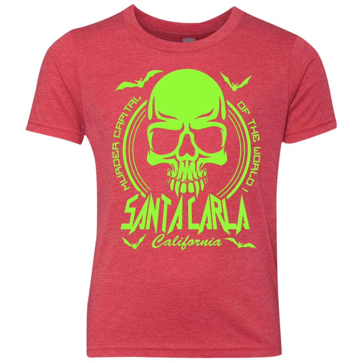 T-Shirts Vintage Red / YXS Santa Carla Youth Triblend T-Shirt