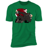 T-Shirts Kelly Green / S Santa vs Krampus Men's Premium T-Shirt